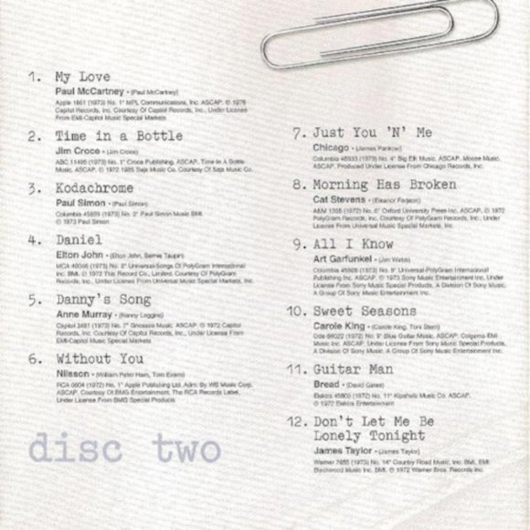 Time Life Singers & Songwriters - 60s & 70s - Collection 2: 5 Double CD Sets!! - Picture 16 of 16